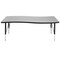 Flash Furniture Rectangle 26 W, 60 L, 25.25 H, Chrome, Laminate, Particleboard, Steel, Grey XU-A3060-CON-GY-T-P-GG - alternate 7